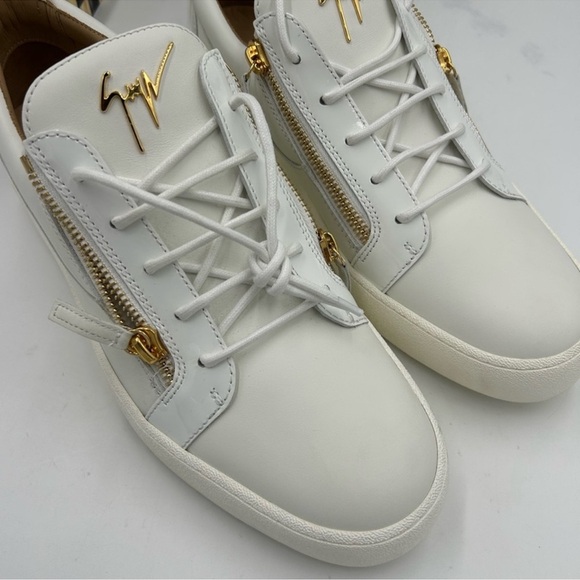 Men’s Giuseppe Zanotti low top leather sneakers size 47 made in Italy. - Picture 3 of 11
